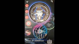 NIGHT FLYING THE SHARPER IMAGE HALO DRONE !