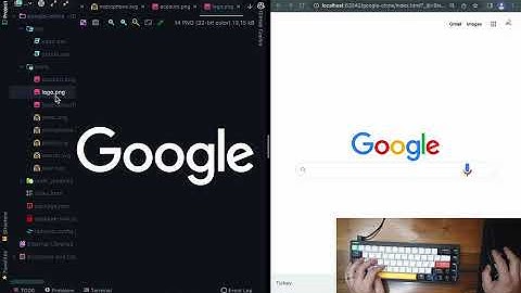 ASMR Programming | Google Clone with HTML/TailwindCSS + Dark Mode [No talking]