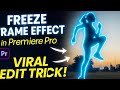 🎬 "STOP the Action! 🔥 Learn the Viral Freeze Frame Effect in Premiere Pro!" #like #watch #subscribe