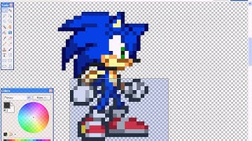 How to make a Sonic Sprite Fan Character Part 1: Custom Head, Eyes, and Quils
