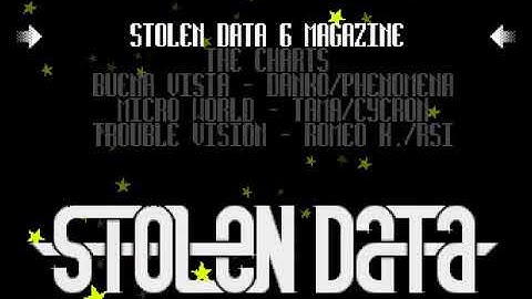 Anarchy & Axis & FP   Stolen Data #06 HYPERSPIN AMIGA INTRO CRACKTRO DEMO COMMODORE NOT MINE VIDEOS