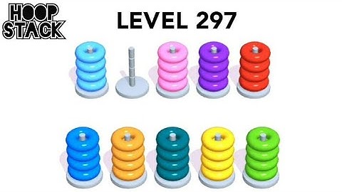 Hoop Stack Level 297 | Puzzle Game  | Complete Level