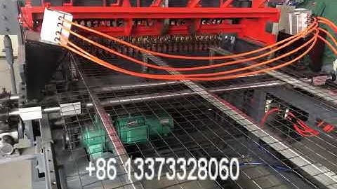 welded wire mesh panel making machine with automatic edge cutting device