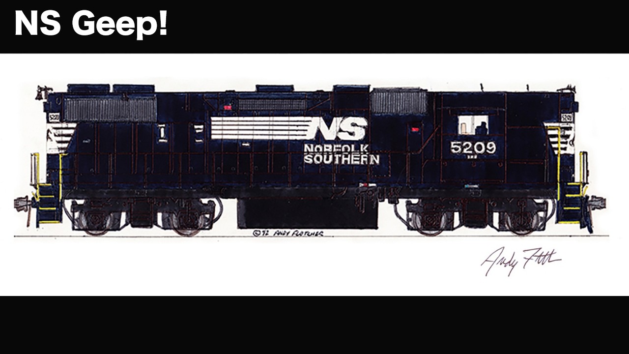 Draw & Discuss Norfolk Southern GP38-2 #5209 Locomotive with Andy