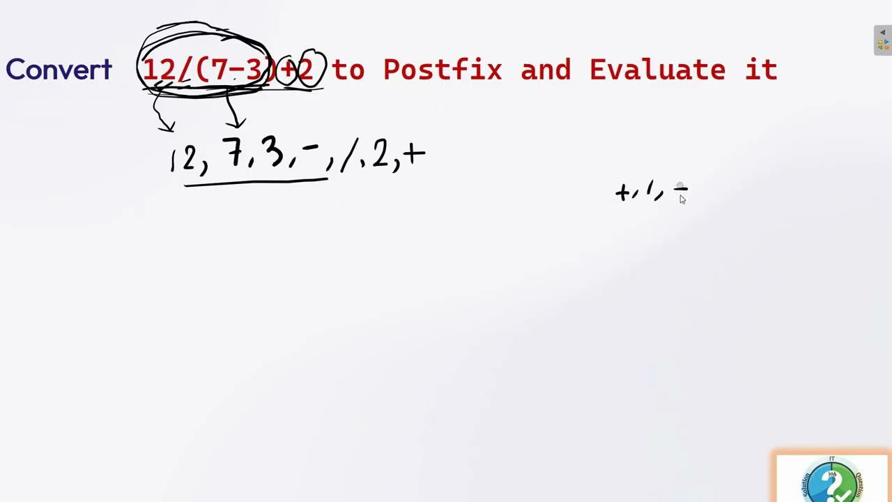 infix to postfix without stack