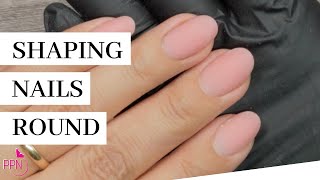 How To Shape Natural Nails Round