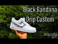 Air Force 1 Custom Black Bandana Drip