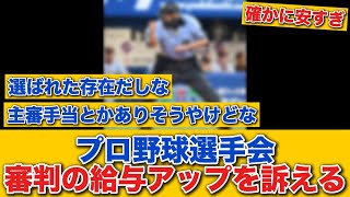 [Good News] Professional Baseball Players Association calls for higher umpire salaries