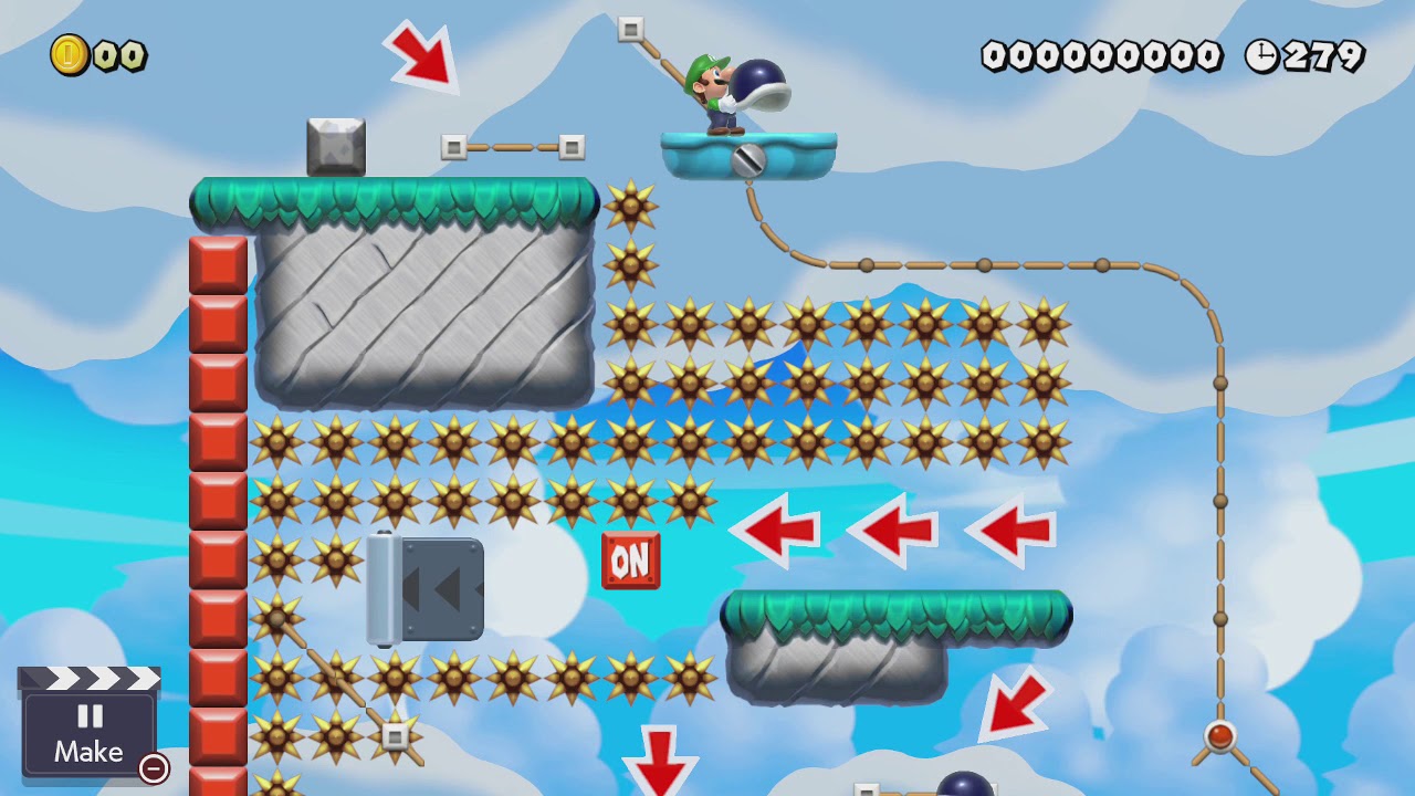 Level Showcase - Turning Me On (and Off) - Super Mario Maker 2 - YouTube