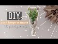 diy macrame untuk pemula | DIY MACRAME HANGING PLANT FOR BEGINNER