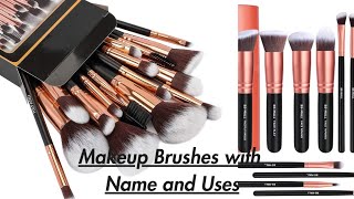 Makeup Brushes||Name and Uses of Makeup Brushes Makeup Brushes with Name and Uses #Beauty Brushes
