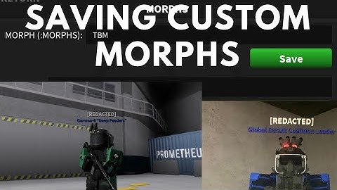 SCP Roleplay | How to save custom morphs