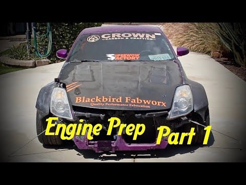 Nissan 350z Engine Install Part 1 Prep - YouTube