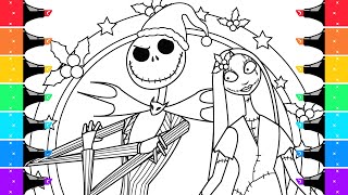 Jack Skellington & Sally The Nightmare Before Christmas Colouring Pages