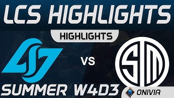 CLG vs TSM Highlights LCS Summer 2020 W4D3 Counter Logic Gaming vs Team SoloMid by Onivia