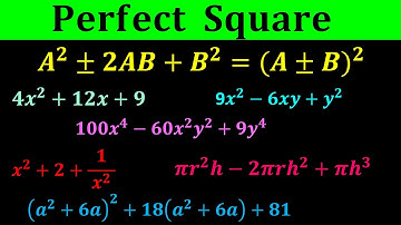 Perfect Square - Perfect Square Identity for Factoring