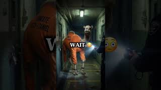 Camel ESCAPES Prison 💀🐪 #camel #camelcoin #shorts #viral #funny #escape #crypto