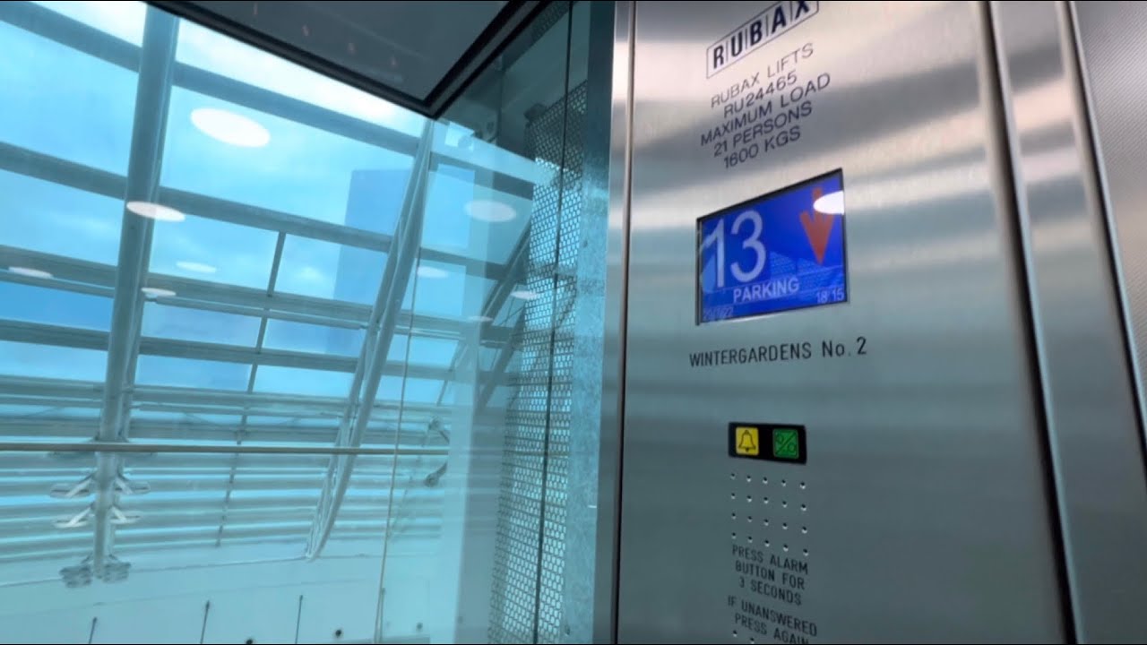 Glass tyssenkrupt lifts (Mod by Rubax) @ Manchester Arndale