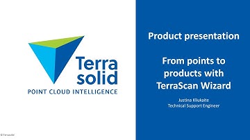 From Points to Products with TerraScan Wizard