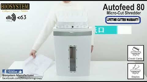BIOSYSTEM Autofeed 80 Paper Shredder