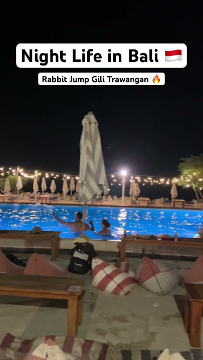 Night Life in Gili Trawangan | Rabbit Jumb Gili Trawangan | Gili Island | Best Beach Party in Bali