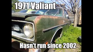 1971 Valiant parked since 2002 - Will it run?  Will it move under it&#39;s own power?