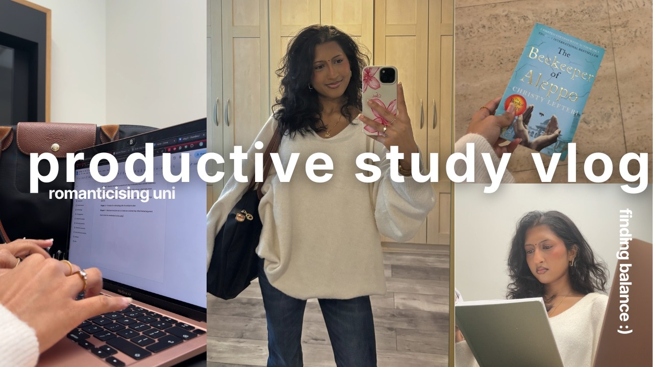 uni study vlog 📖☕ productive uni day: dissertation • assignments • applications
