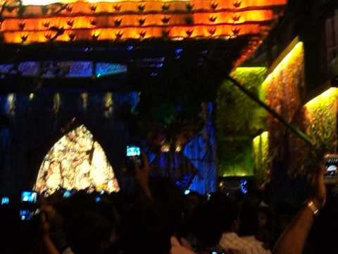 Durga Puja at behela sristi club Kolkata   Beating Dhak Drums