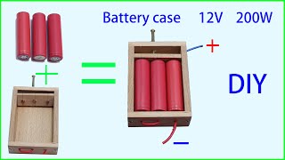 How to make a 12V lithium battery box can be connected in series without welding, very reliable!