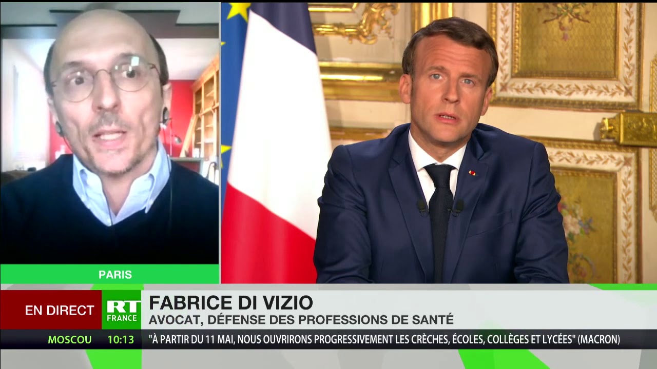 Fabrice Di Vizio, dépôt de plainte du collectif C19 - YouTube