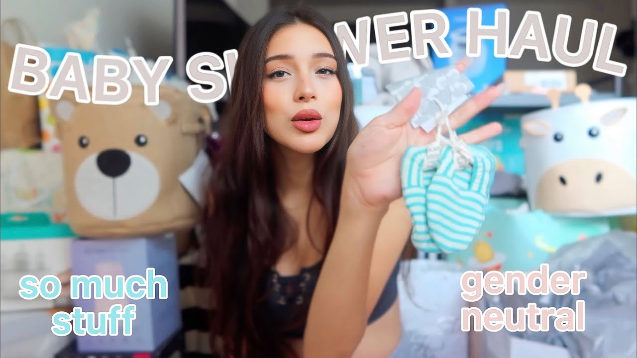 BABY SHOWER/REGISTRY GIFT HAUL - what i got at my baby shower