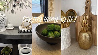 HOME RESET ✨DECORATE WITH ME | HALLWAY | DINING ROOM | KITCHEN 