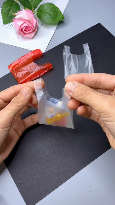 mini plastic bag #diy