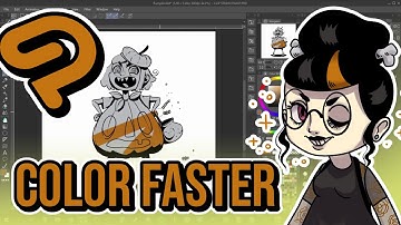 Color Faster with Clip Studio - 4 Ways to Color Your Art - CSP Tutorial