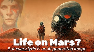 Life On Mars - But every lyric is an AI generated image (David Bowie)