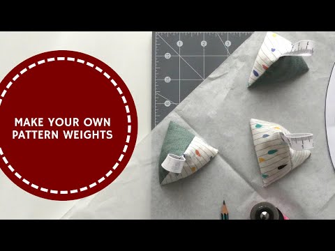 HOW TO SEW YOUR OWN CUTE PATTERN WEIGHTS - DIY Fabric Weights for Sewing  Patterns Tutorial 
