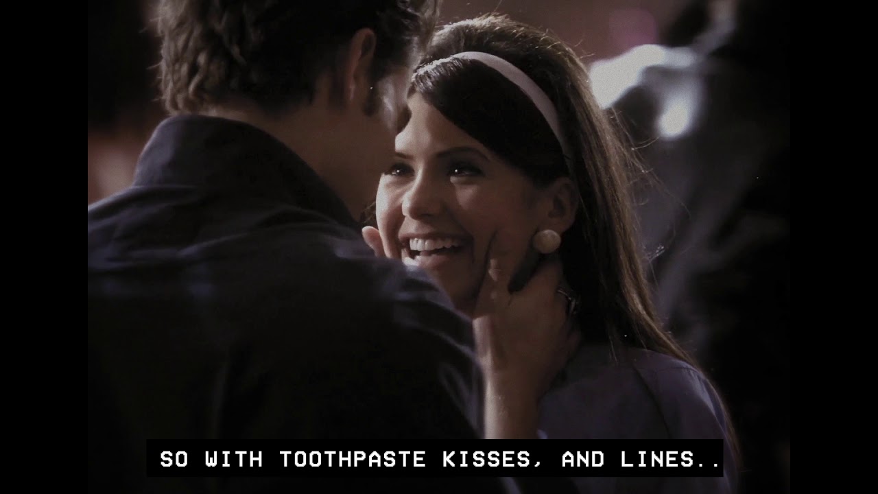 toothpaste kisses stefan + elena YouTube