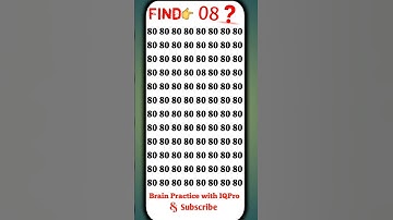 Find The Odd Number 👉 08 | #IQPro 🔥 | #Find The Odd One Out | #Observation Skill 🦅 | #Brain test🦁