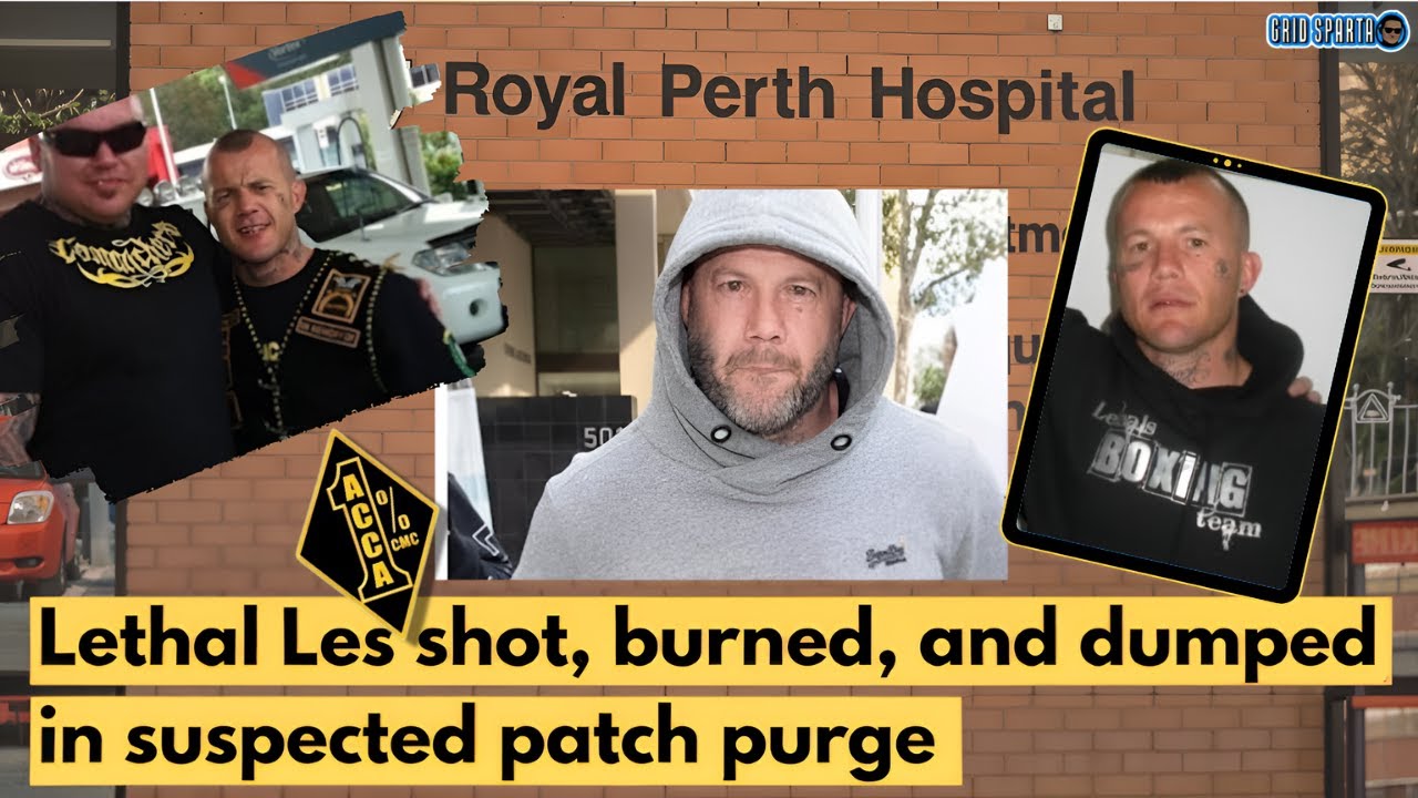 ⁣Brutal Payback: Comanchero Bikie 'Lethal Les' shot, burned, and dumped outside hospital