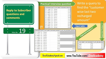 Subscriber Comments Reply Video 19 | Get the last two recharged amount