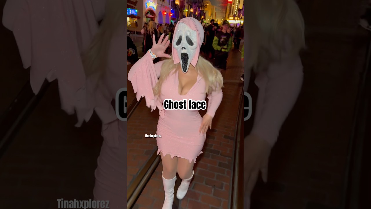 Ghost face at oogie boogie #viralshort #oogieboogiebash