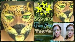 Leopard Face Paint Tutorial :Collab by Nature with BowsAndNails (NoBlandMakeup)