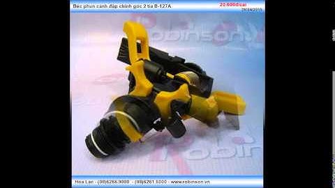 Béc tưới cây cánh đập chỉnh góc 2 tia B127A