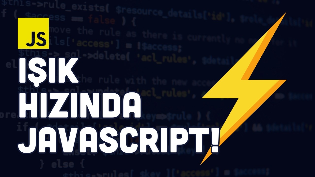10 Kat Daha Hızlı Javascript Yazmak!