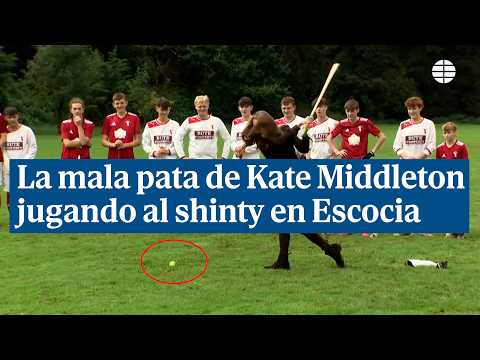 Kate Middleton se anima con el deporte de la isla de Bute en Escocia... Y la jugada le sale rana