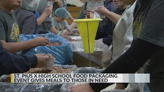 St. Pius X High School continues longtime food-packaging event St. Pius X High School continues longtime food-packaging event