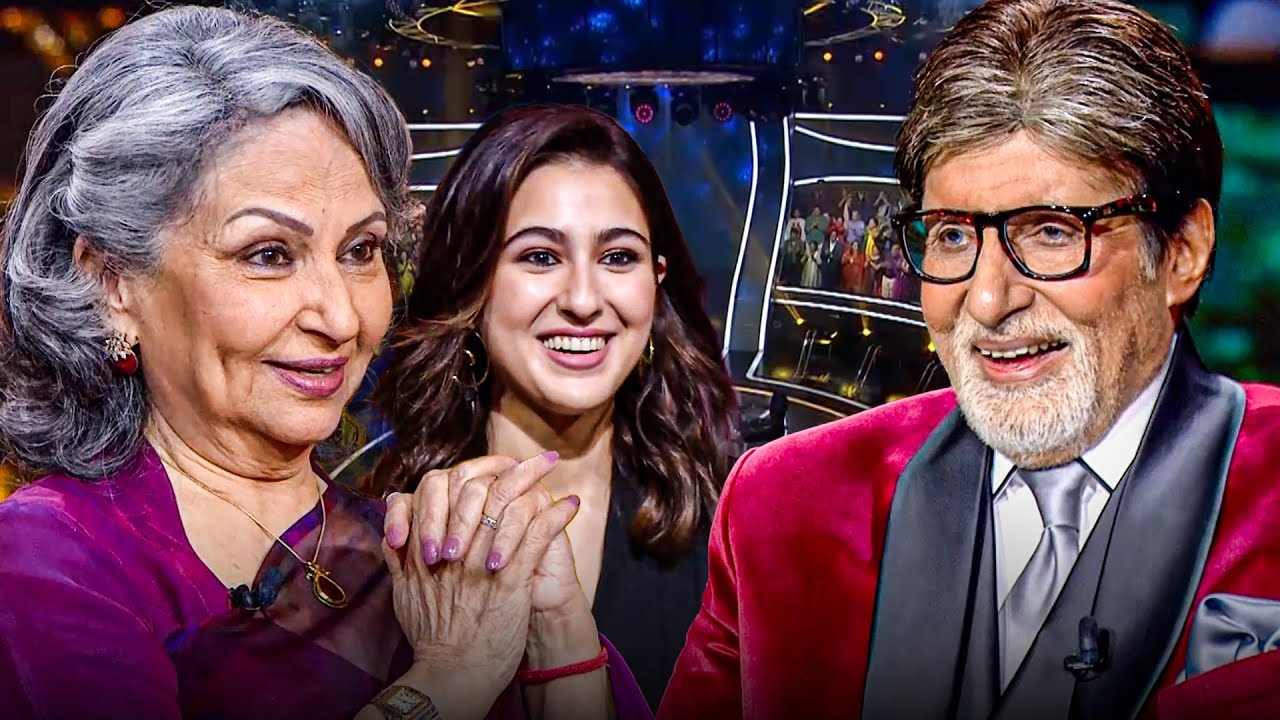 KBC शो में पुरानी अभिनेत्री Sharmila Tagore और उनकी पोती Sara Ali Khan आईं l New Episode l Amitabh