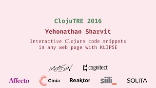 Interactive Clojure code snippets in any web page with KLIPSE - Yehonathan Sharvit