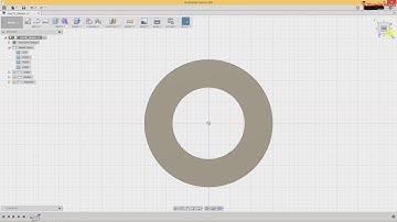 Autodesk Fusion 360: Part 10 - Washer Part making tutorial