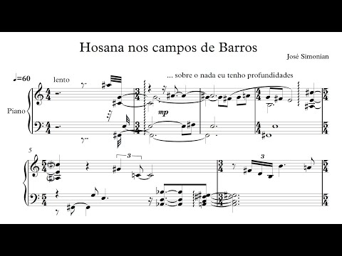 José Simonian Hosana Nos Campos De Barros Antonio Eduardo Santos Piano